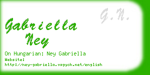 gabriella ney business card